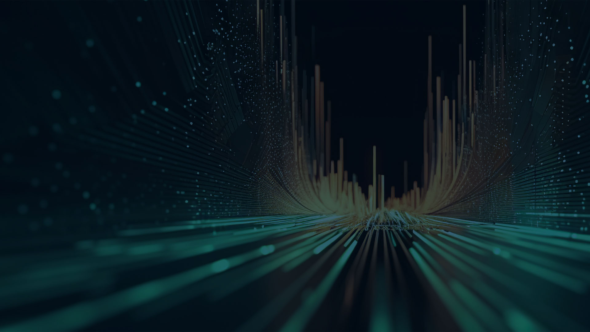 Abstract data lines surrounding a digital channel, visualizing the secure and efficient data flow managed by ICE InsureTech's insurance software solutions
