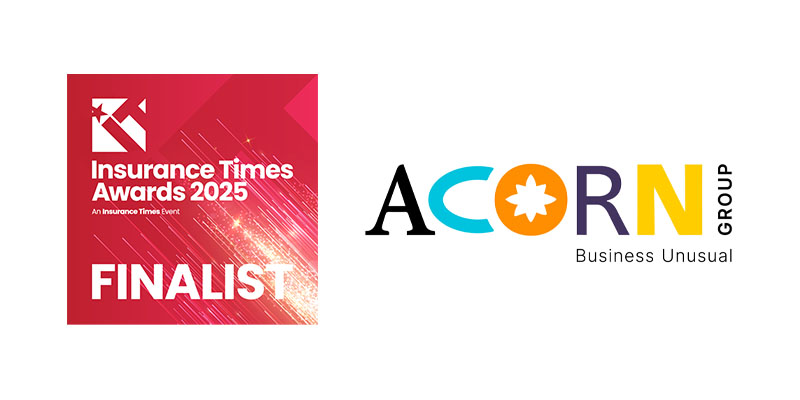 Insurance Times Awards and Acorn badge: Finalist - Excellence in technology